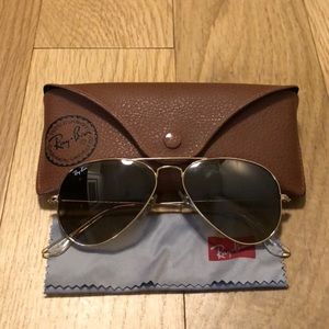 Ray Ban gold aviators